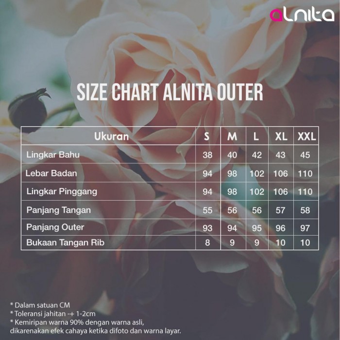 Alnita Outer Liony Cardigan Panjang Wanita Muslimah Bahan Olivier Cardigan Syari Trendy