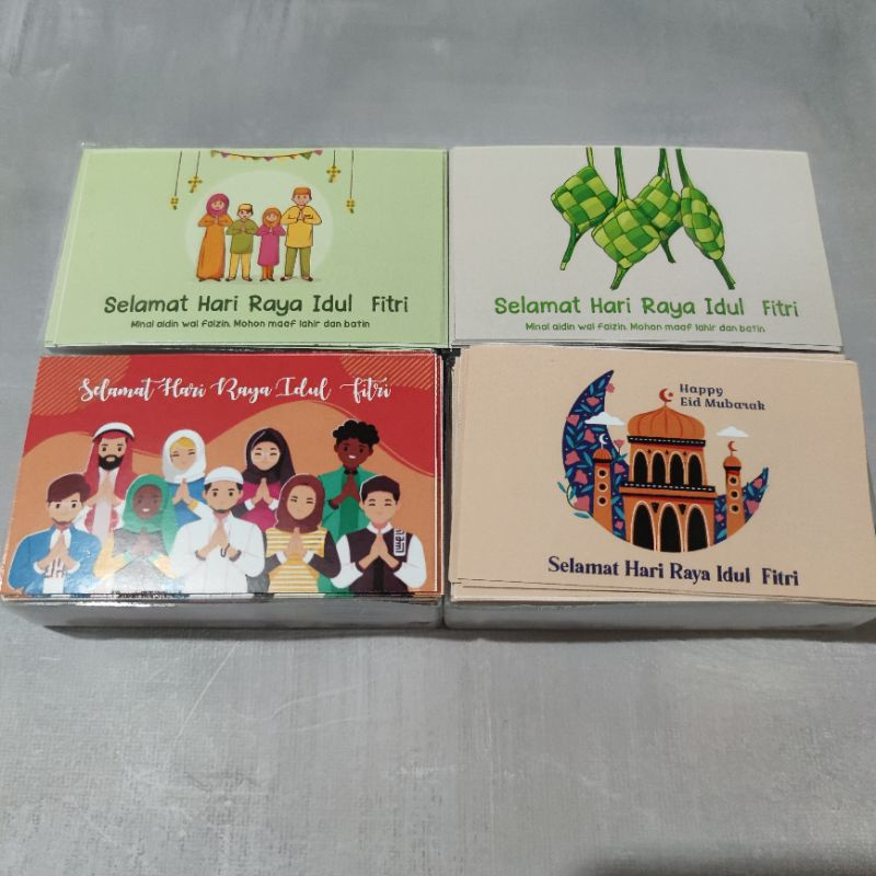 

12pcs Hang tag idulfitri lucu/ kartu semat kado hadiah lebaran