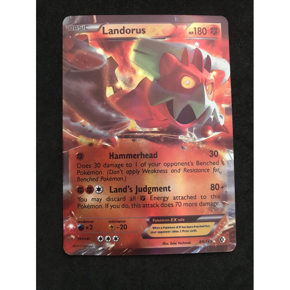 Kartu Pokemon TCG Sun&Moon Landorus EX (harga/kartu)