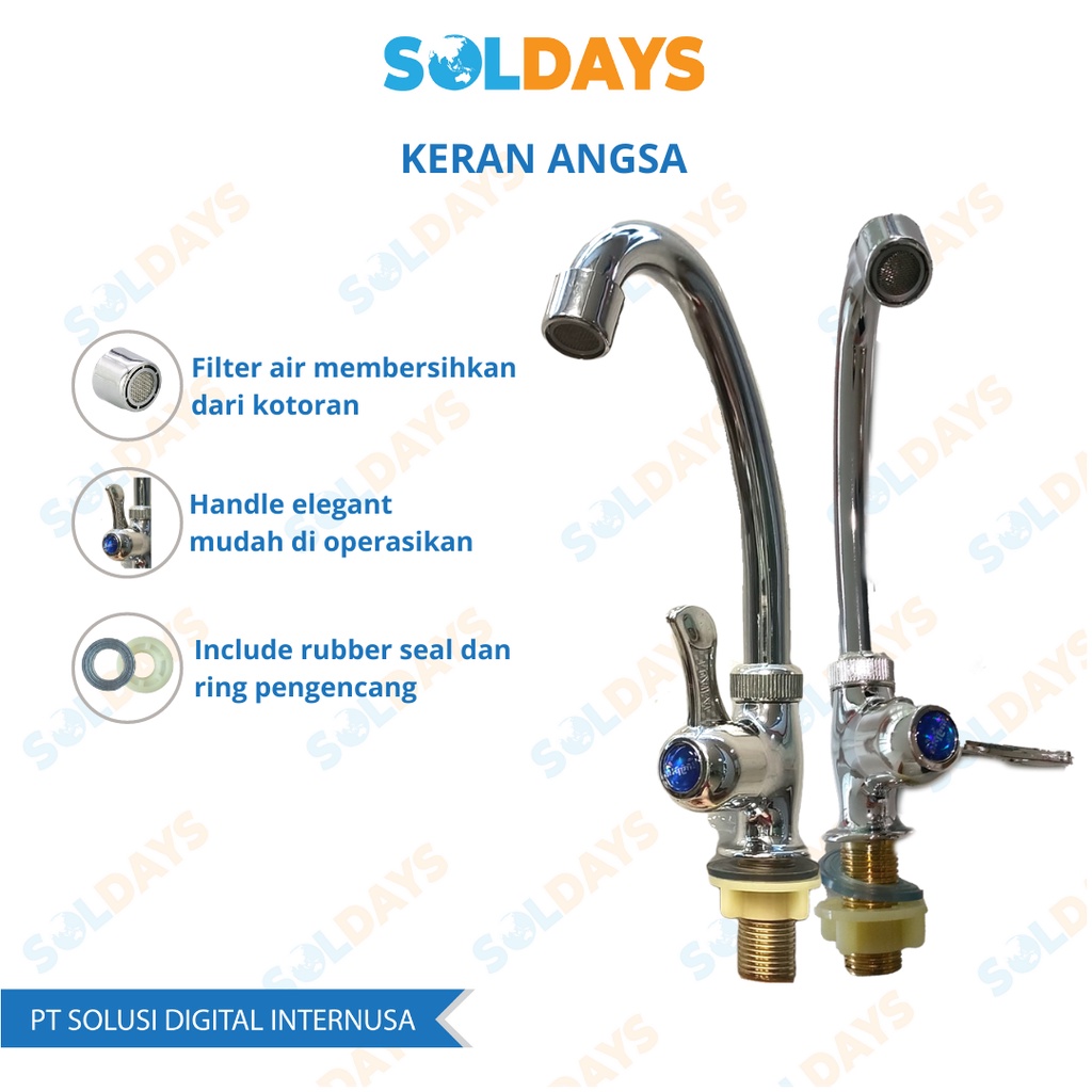 Keran Angsa / Keran Air Cuci Piring / Keran Air Wastafel / Keran Dapur  / Keran Sink