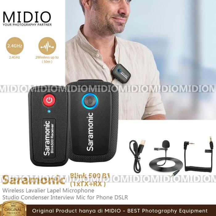Mic Saramonic Blink 500 BI B2 Dual Channel Wireless Mic Vlog Best Seller