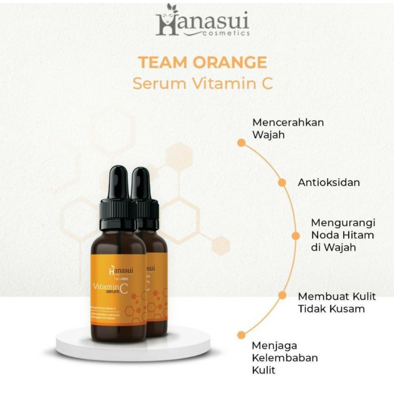 Hanasui Serum Anti Acne Serum | Serum Gold Whitening | Vitamin C Serum | Vitamin C + Collagen