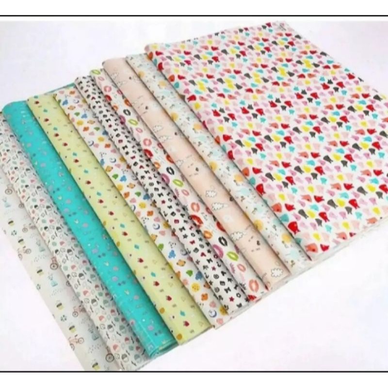 GROSIR KERTAS KADO SIDU dan BATIK KIKY / KERTAS PEMBUNGKUS KADO 50LEMBAR