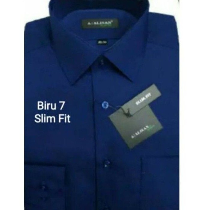 Alisan Polos Slim Fit  Lengan Panjang