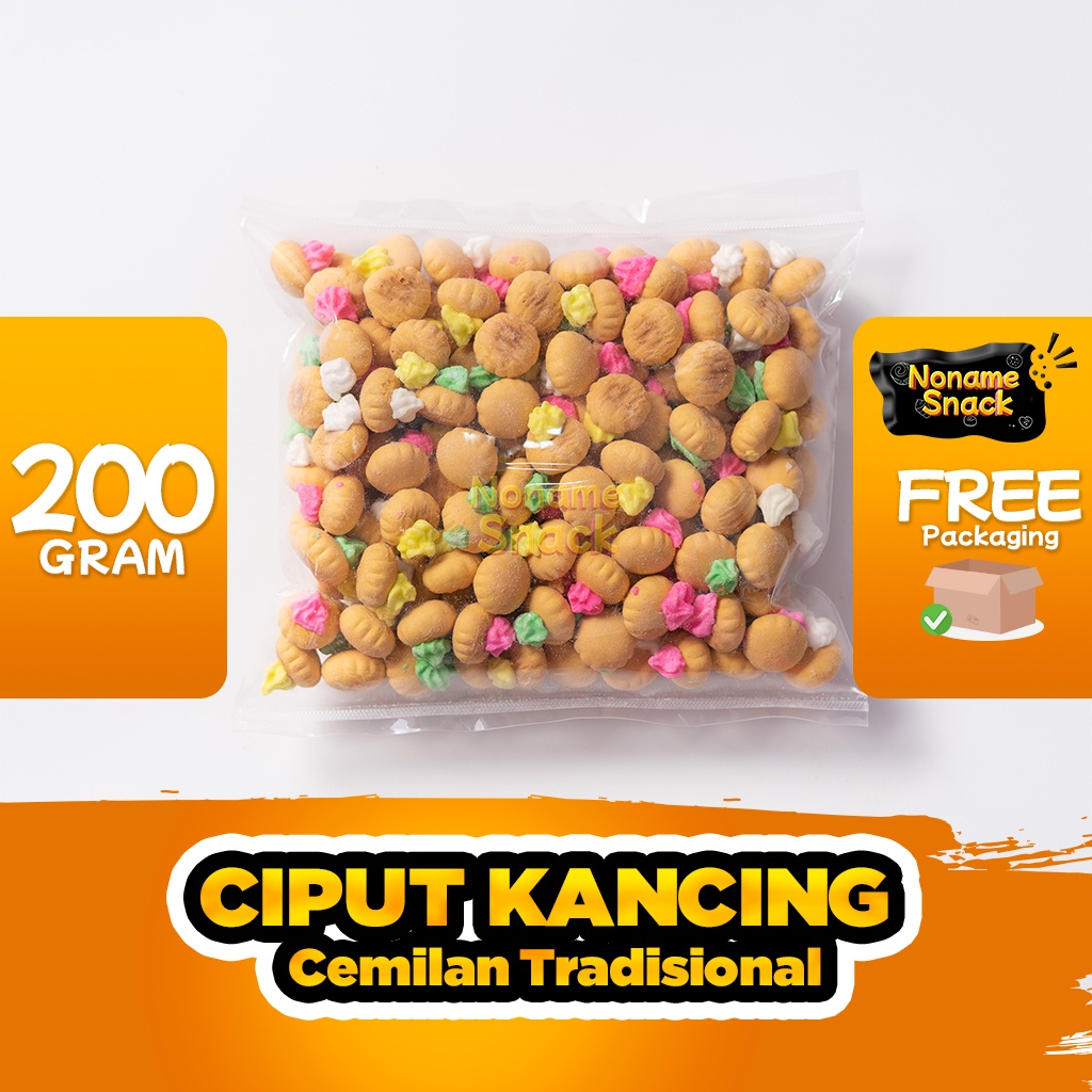 NoName Snack - Cemilan Ciput Kancing Tradisional Jadul Grosir 200Gr