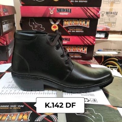 Sepatu kulit pria PDH boots polri TNI security guard PNS sepatu kerja formal tampil lebih keren