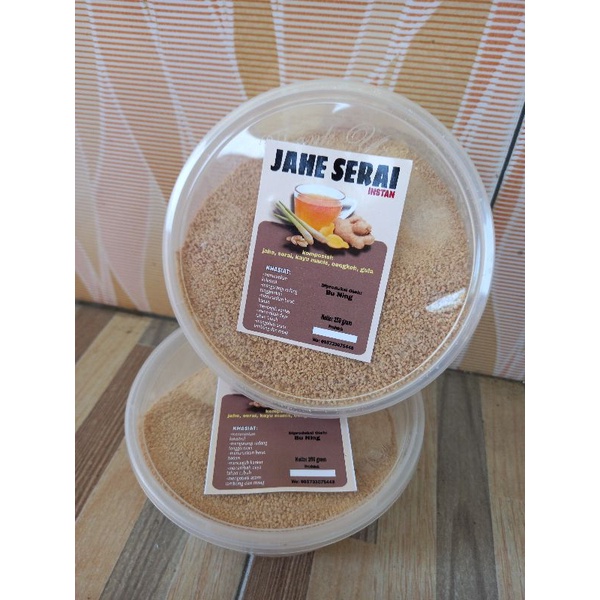 

Jahe Serai Instan| jamu jahe serai| minuman sehat| jamu herbal | 250 gram