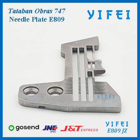 Tataban Mesin Obras Benang empat 747/Needle Plate YIFEI E809