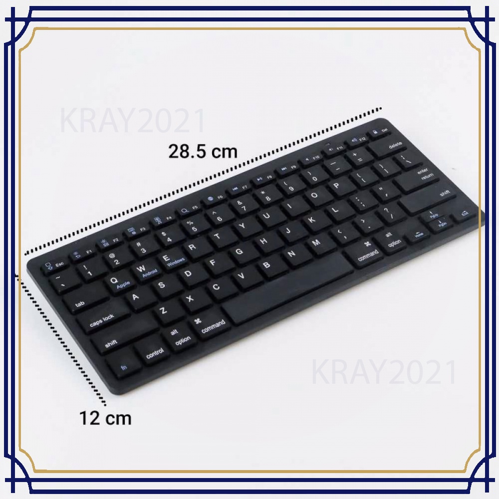 Taffware Ultra Slim Bluetooth Keyboard iOS Android PC KB015