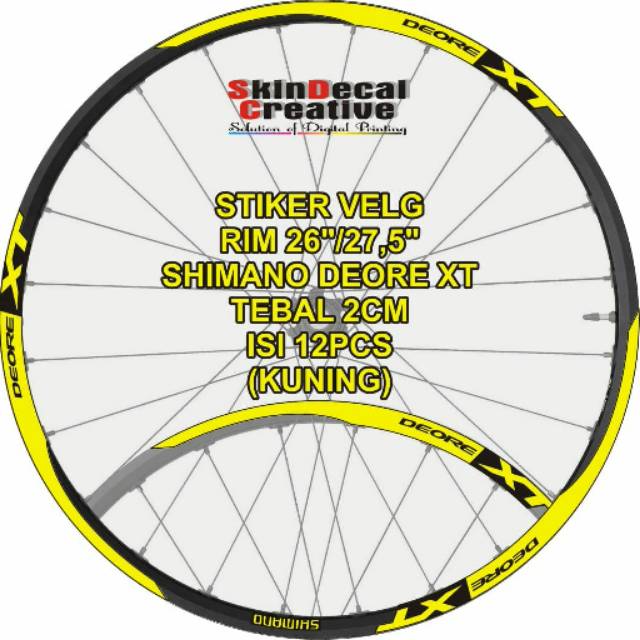  Stiker  decal RIMS velg sepeda  mtb  full Shopee Indonesia