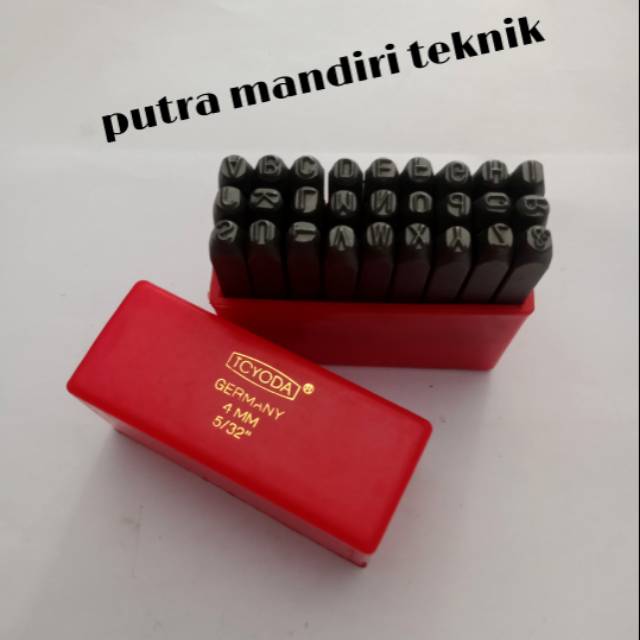 

Letter punch / alat ketok huruf ukuran 4mm