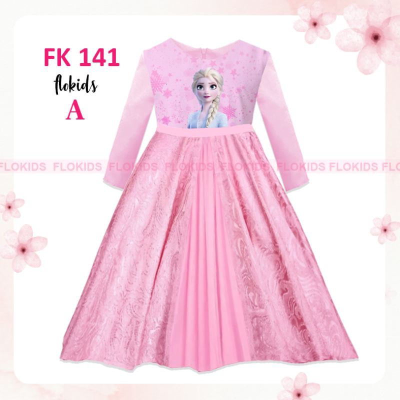 Dress Gamis Anak Perempuan Flo Kids FK 141 Elsa