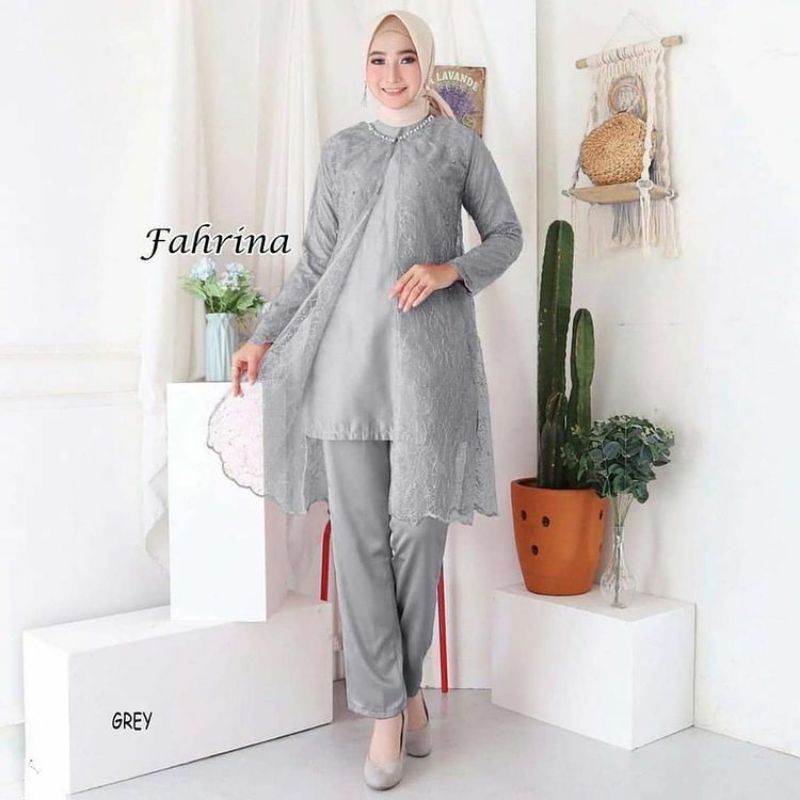FAHRINA SET BRUKAT Baju Muslim Wanita