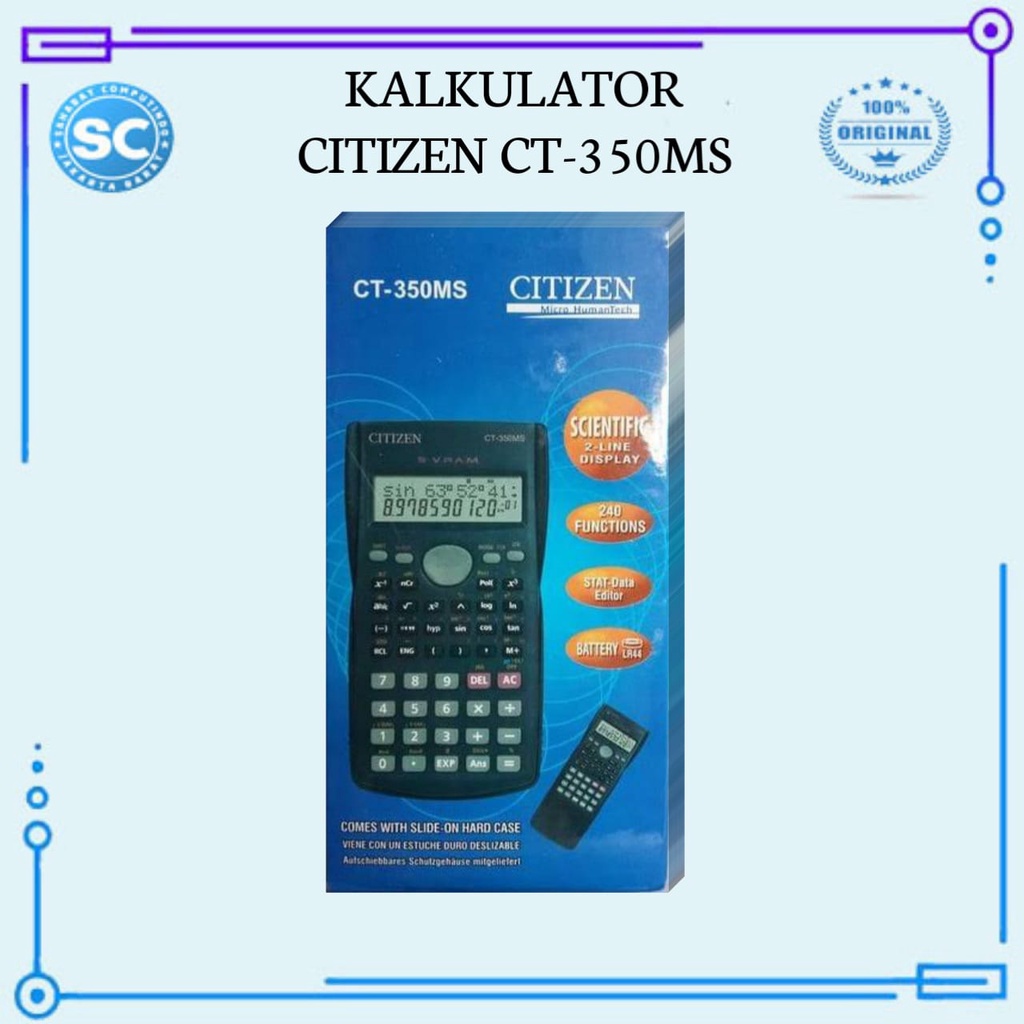 

KALKULATOR ILMIAH CITIZEN CT-350MS