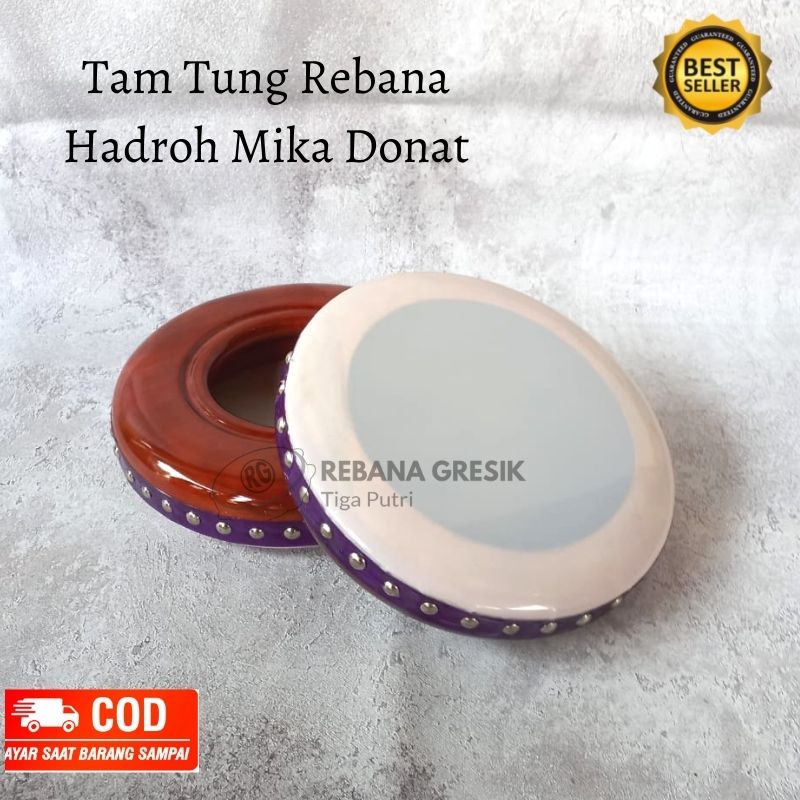 Tam tung mika rebana hadroh ukuran 22 cm banjari