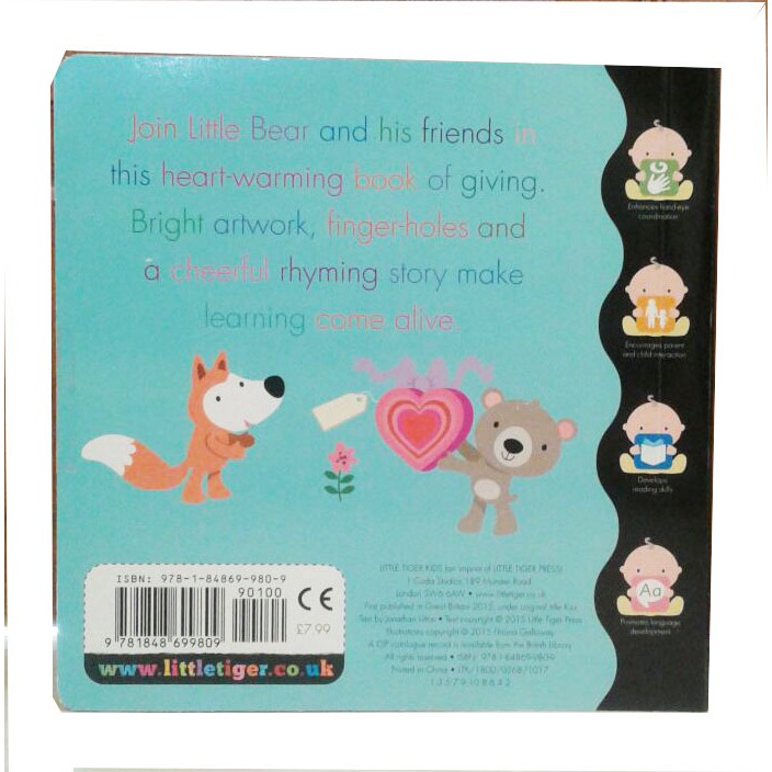 Buku Anak LOVE A Heart - Warming book of Giving buku bayi anak bbw karton kertas tebal baik hati