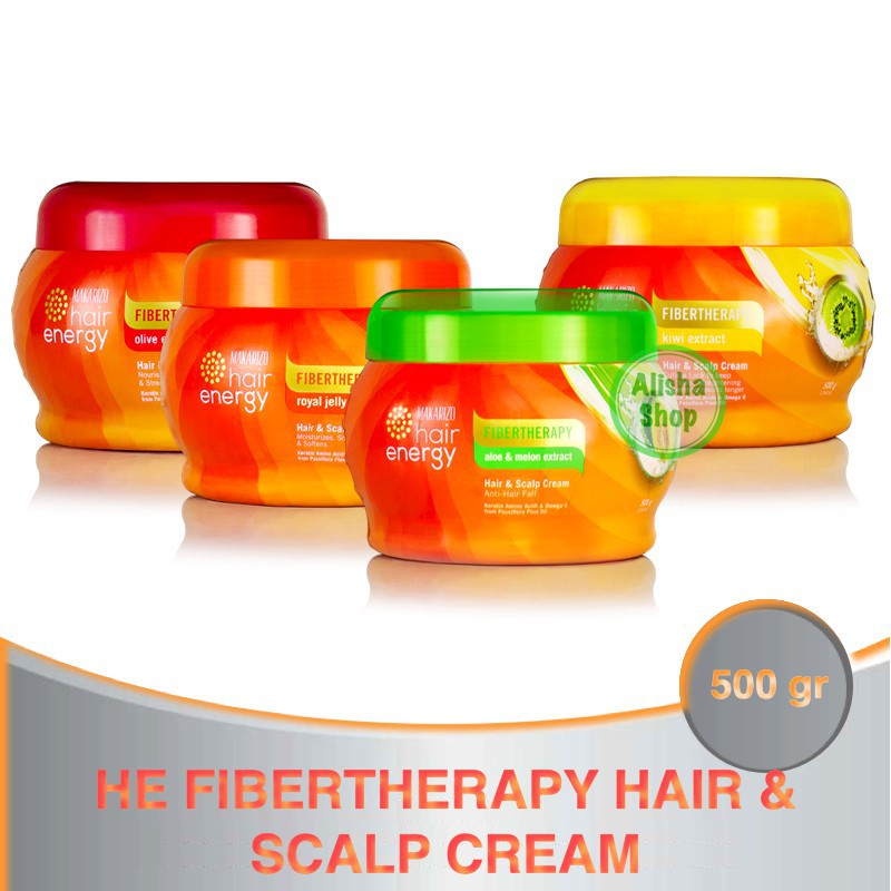 PALING DI CARI !!  MAKARIZO Creambath Hair Energy Fibertherapy 500ml (BPOM)