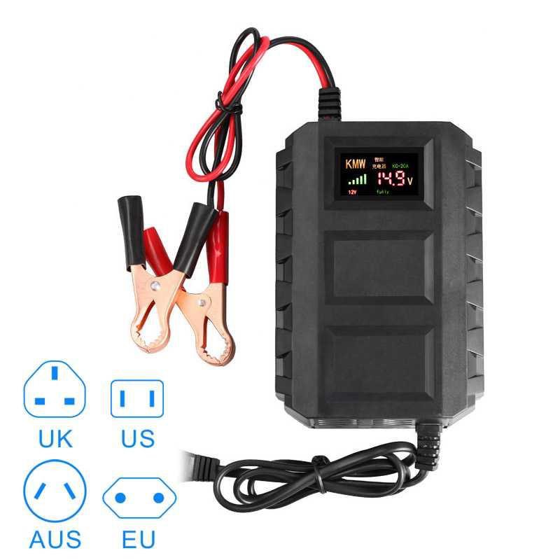 Taffware Charger Aki Mobil Lead Smart Battery Charger 12V20A - DXY88 [Hitam]