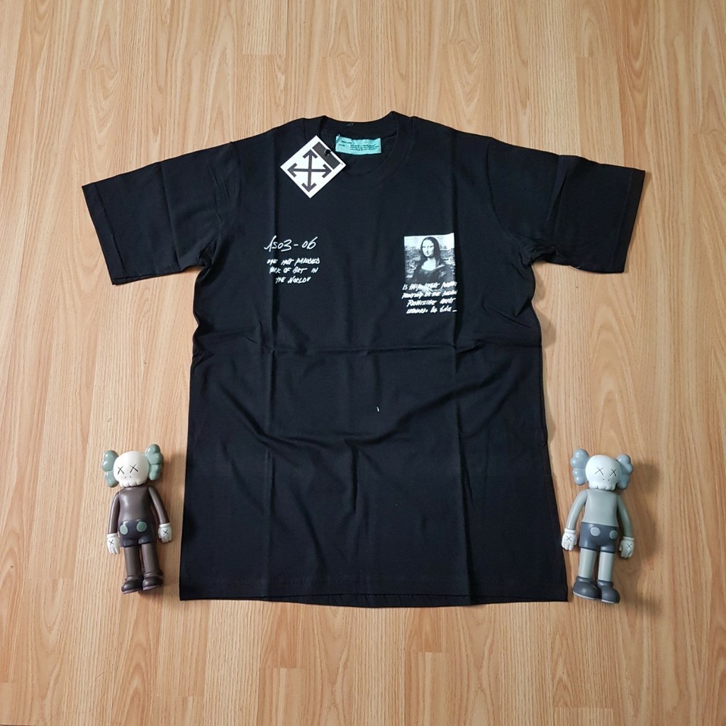 KAOS / TSHIRT / BAJU OFF WHITE MONALISA PREMIUM