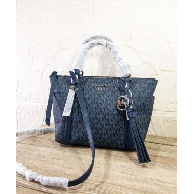 Michael kors Sullivan Signature Top Zip Tote Admiral Navy