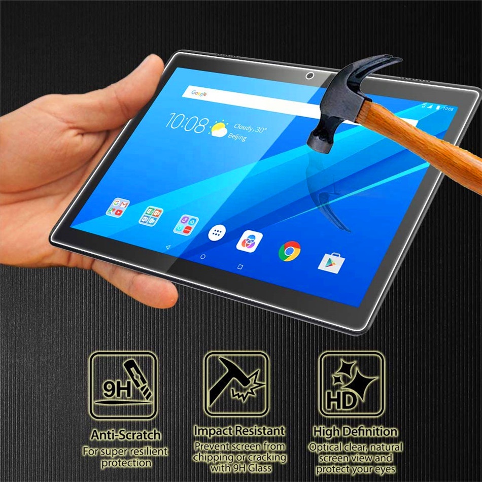 2pcs / Pak Pelindung Layar Tempered Glass Untuk Lenovo Tab M10 P10 TB-X505F X605 X705F 10.1 &quot;M10