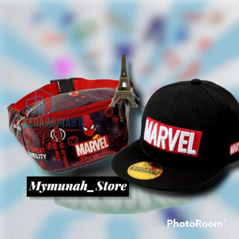 Waistbag Tas Selempang Anak Laki Laki Karakter Marvel Super Hero Murah