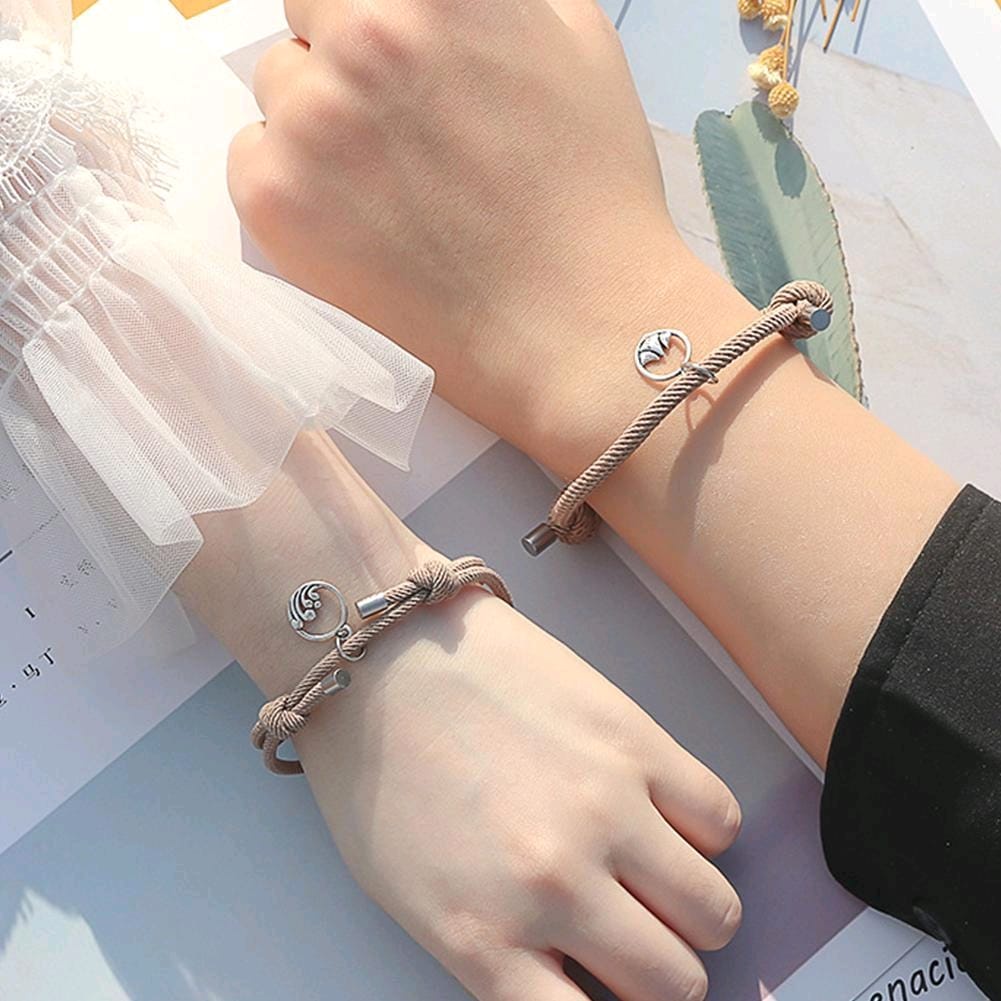 GELANG COUPLE H333  ISI 1 PASANGAN MAGNET GUNUNG OMBAK ACC