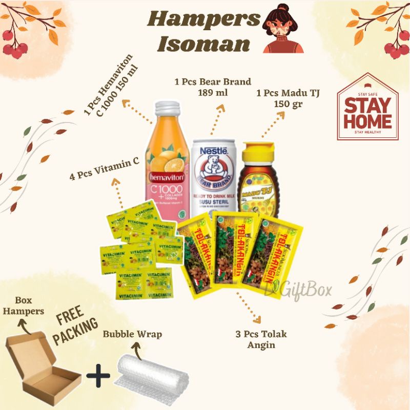 

HAMPERS ISOMAN/HAMPERS COVID/HEALTHY KIT/HAMPERS VITAMIN/KADO ULTAH/KADO WISUDA/KADO ANNIV