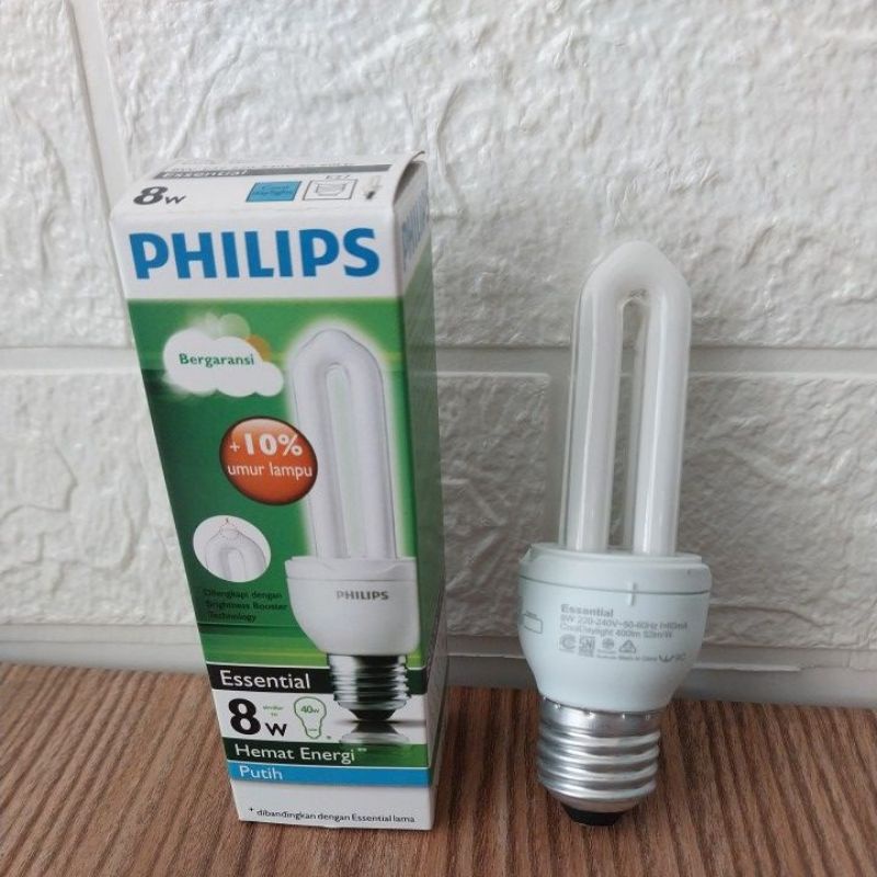 Jual Lampu PHILIPS ESSENTIAL 8W | Shopee Indonesia