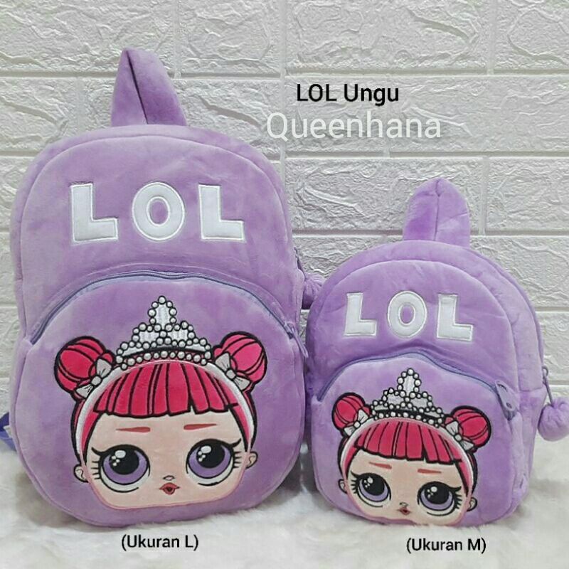 Tas Ransel Boneka Anak Kaki Gantung Kuromi Tas Boneka