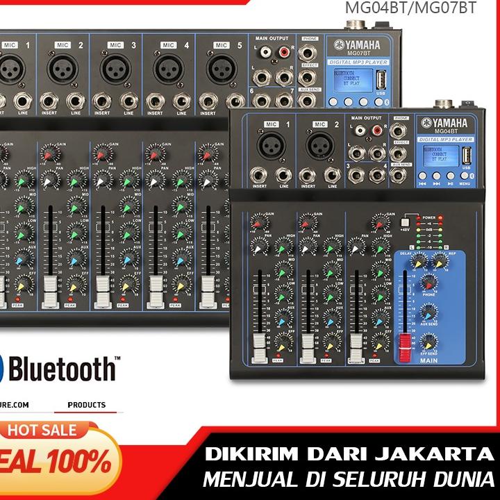 Harga Spesial.. YAMAHA MG04BT/MG07BT pencampur audio DJ MIXER AUDIO 4ch/7ch Mendukung pemutaran Blue