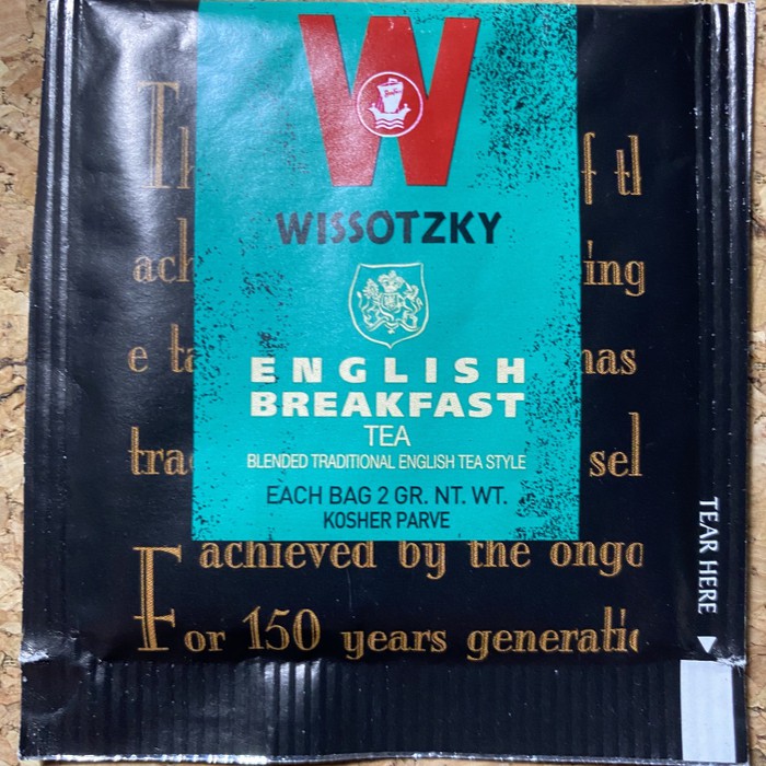 

WissotzkyEnglish breakfast tea bags/Israel Tea