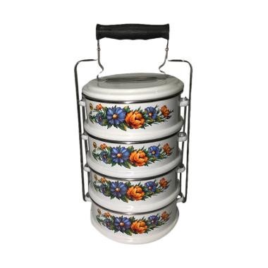 Rantang Enamel 184 Susun Maspion Motif Bunga 18 cm 4Susun Box Makanan Rantang Makanan Rantang Makana