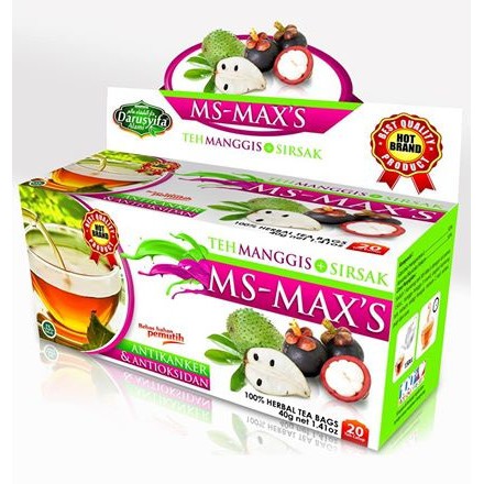 

Teh Celup MS MAX MS-MAX'S Darusyifa Teh Daun Sirsak + Kulit Manggis