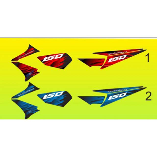 STIKER LIST VARIASI OLD VIXION TAHUN 2010 AGNI 150