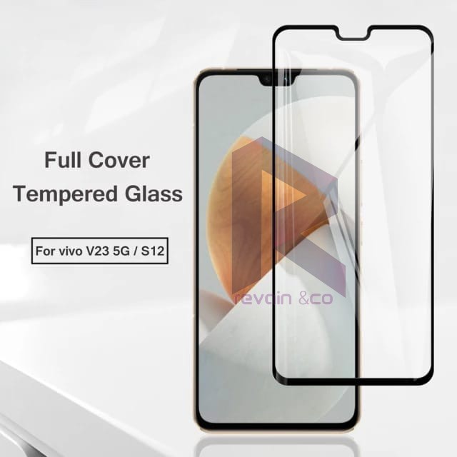 NEW VIVO V23 5G TEMPERED GLASS FULL LAYAR KUALITAS PREMIUM ANTI GORES FULL SCREEN PELINDUNG LAYAR VIVO V23 5G