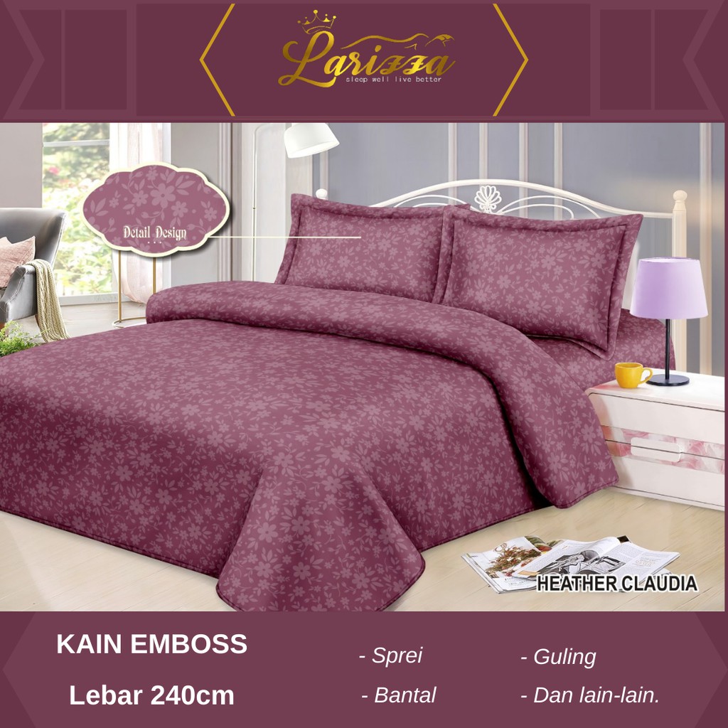 KAIN SPREI METERAN EMBOSS MOTIF