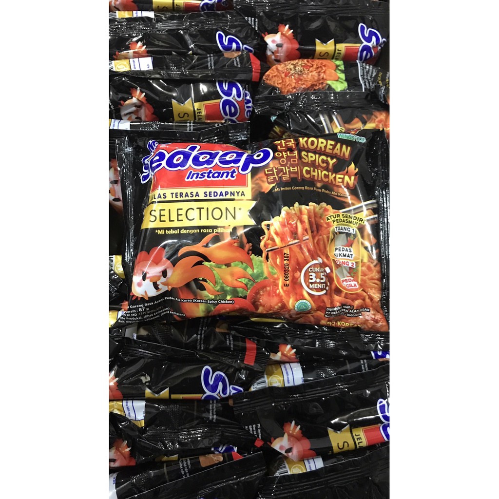 

Mie Sedaap Korean Spicy Chicken