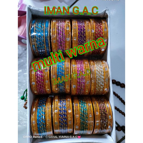 harga 1box isi 12pcs gelang keroncong india anak, tanggung &amp; dewasa/gelang keroncong india import