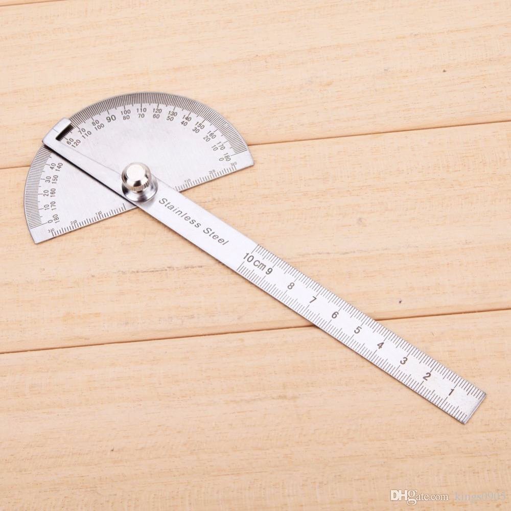 

penggaris siku busur sudut protractor 100mm stainless steel Dis