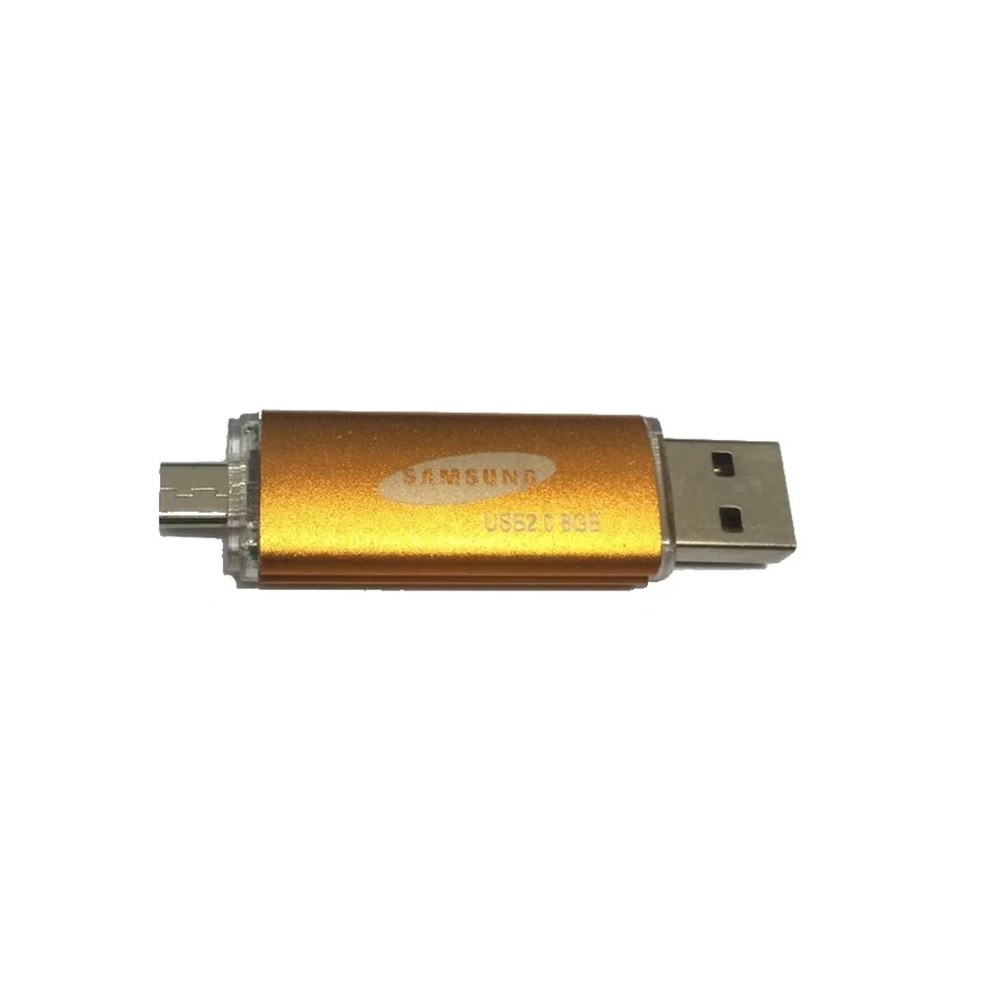 Samsung Flashdisk 2in1 USB 2.0 and Micro USB flashdisk otg 8 gb / 16 gb / 32 gb warna random