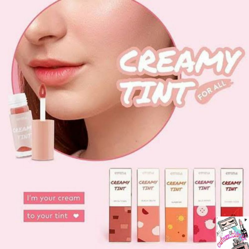 ☃Cutezz_Ching1☃Emina Creamy Tint 3.6g - Lip Tint Cream