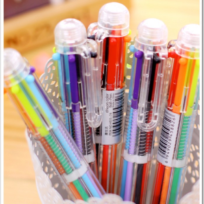 

STOK TERBARU pen 6 warna pulpen 6 warna pulpen unik pen lucu pulpen mekanik