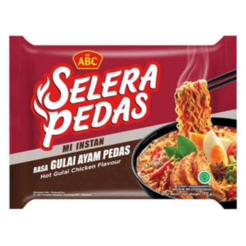 

MIE ABC SALERA PEDAS MURAH MERIAH MIE INSTAN 70gr