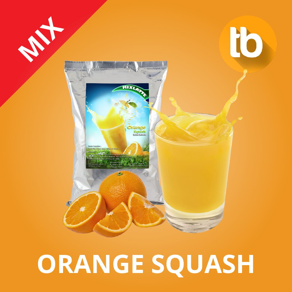

Mixlatte Powder Bubuk Minuman Serbuk Instan Bubuk Orange Squash (Jeruk) Mix Campur Gula 1Kg