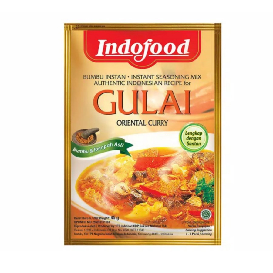 

INDOFOOD Bumbu Instant Gulai 45gr / Bumbu Siap Saji / Bumbu Instant