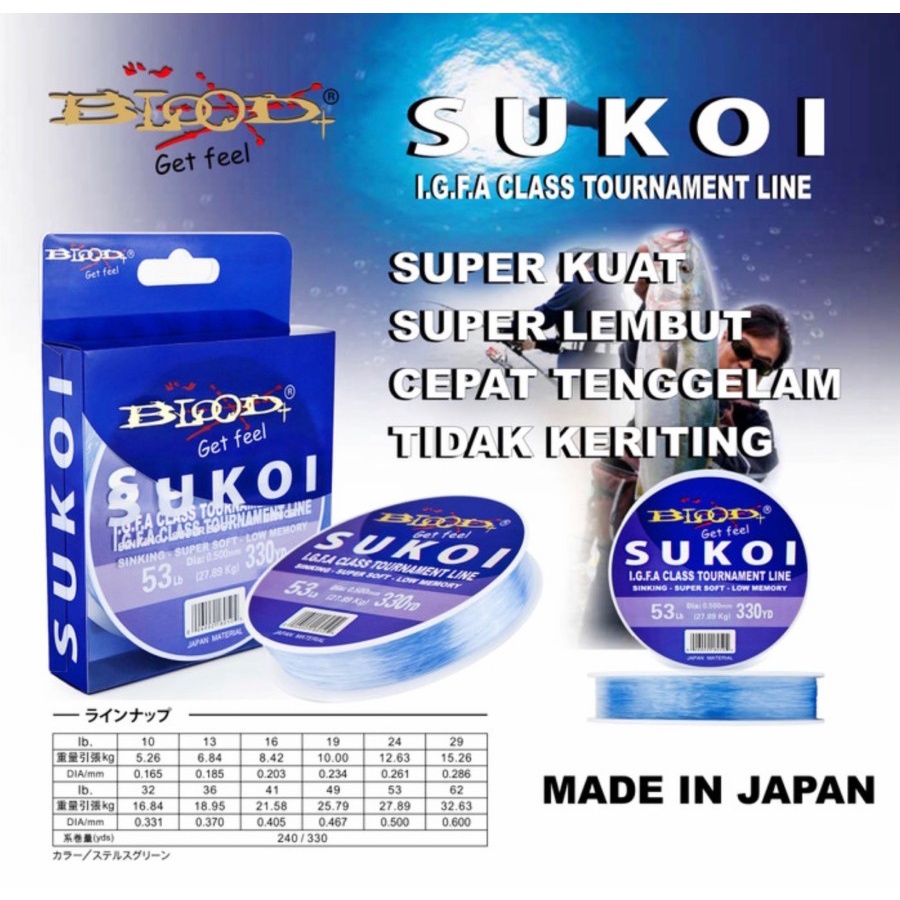 Senar Pancing Blood Sukoi Original 100%