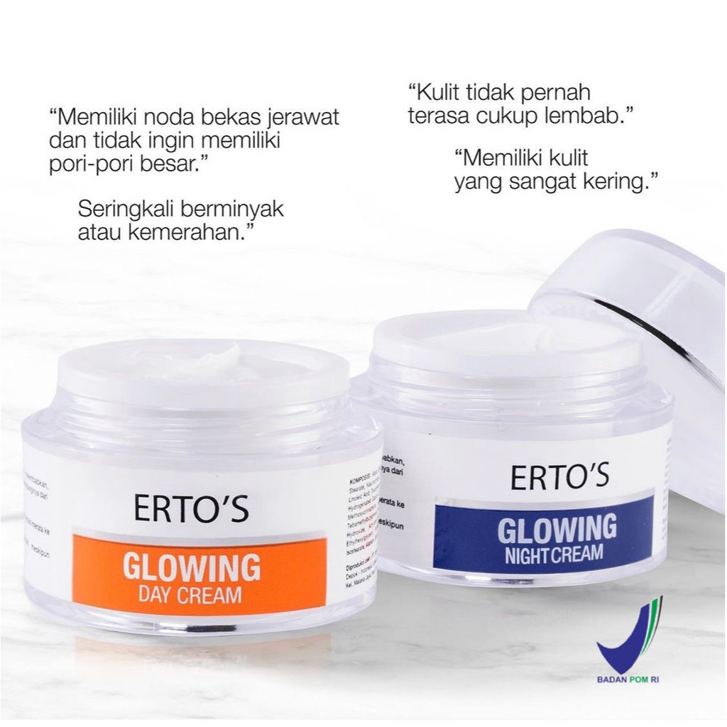 ERTOS Glowing Day Cream / Night Cream 12,5gr