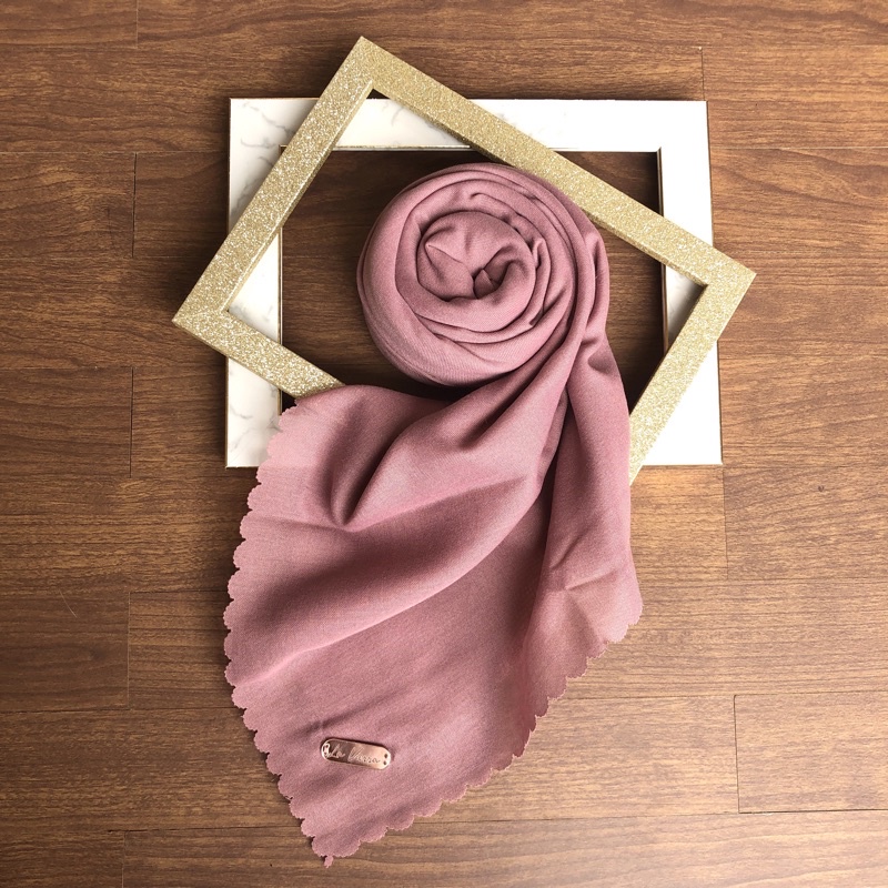 Part 1 Voal Arabian Jilbab Polos Sahara Hijab Segiempat-Lily