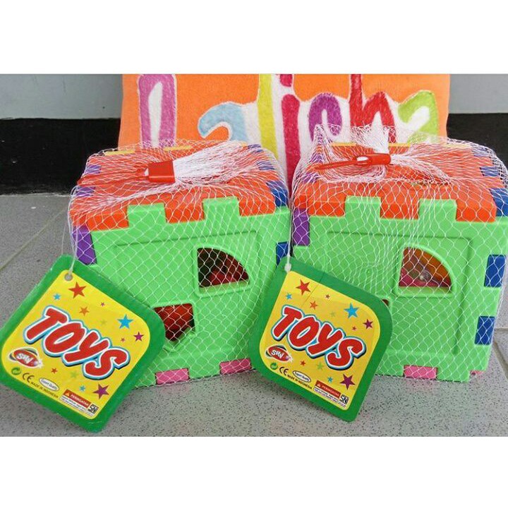 Puzzle kubus jala mainan edukasi blok bongkar pasang lego bongkar pasang mainan imajinasi anak puzle